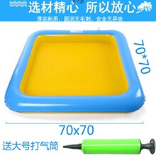 儿童沙滩玩具太空室内动力玩具沙戏水钓鱼池充气沙盘家用托盘批发
