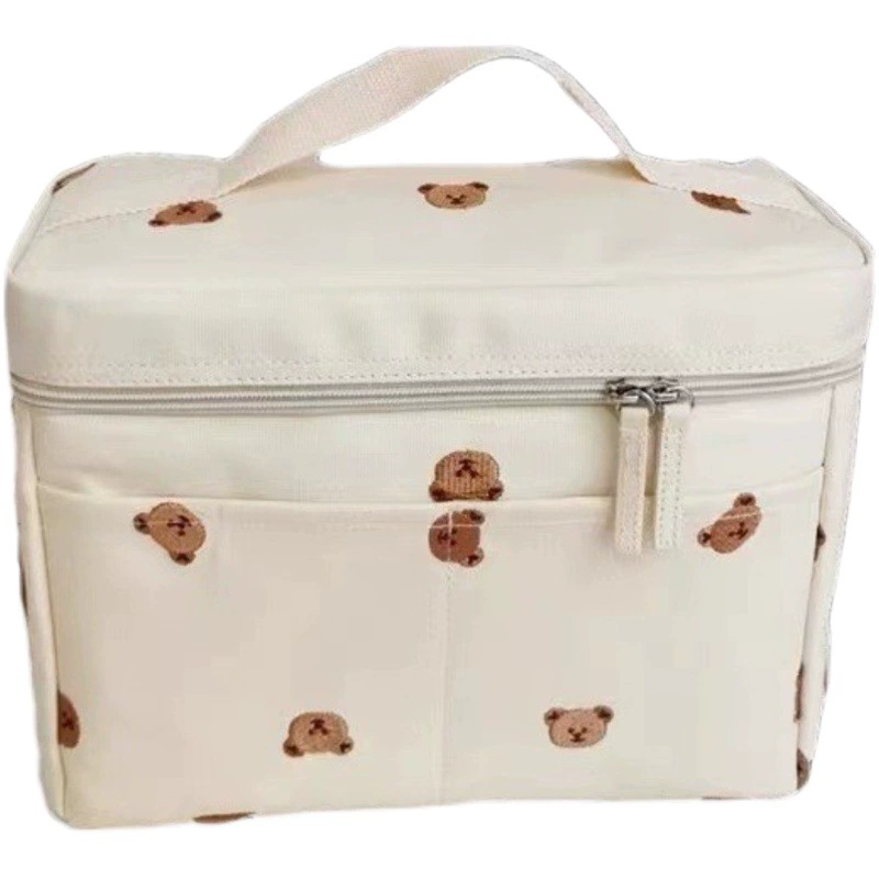 2024 новые ins Корейский ветер Детские медвежонок Теплоизоляторная сумка Детская коляска сумка для хранения Мамочка сумка Портативная сумка