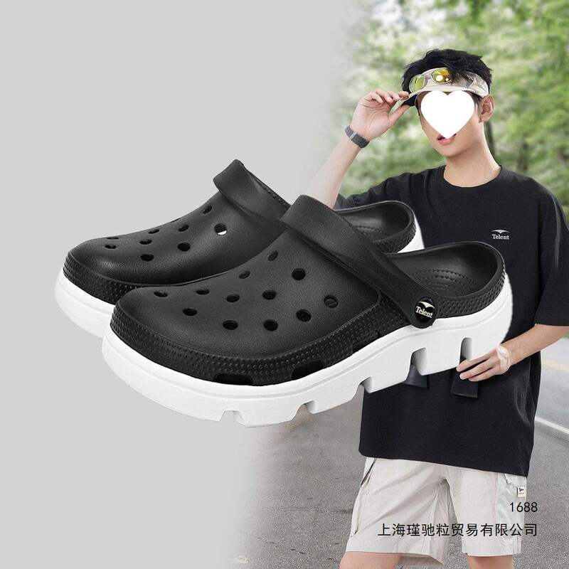 Couple's summer outdoor clogs, comfortable and breathable flat sandals, men's closed-toe sandals, women's sports sandals Couple's summer outdoor clogs, comfortable and breathable flat sandals, men's closed-toe sandals, women's sports sandals