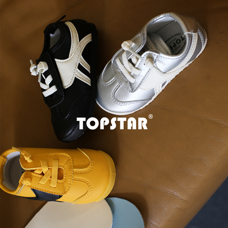 Free Shipping Topstar Kidsren's Shoes Soft-Soled Kidsren's Sports Shoes Korean Style Indoor Forrest Gump Shoes Kindergarten Entry Shoes 6016