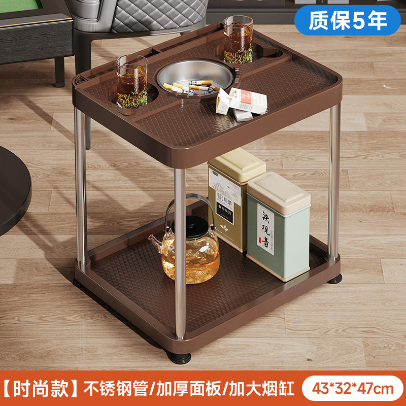 Mesa de mahjong, estante de té, sala de ajedrez y tarjetas, mesa lateral para una sola persona, máquina de mahjong móvil, estante de artículos al lado de la mesa de té