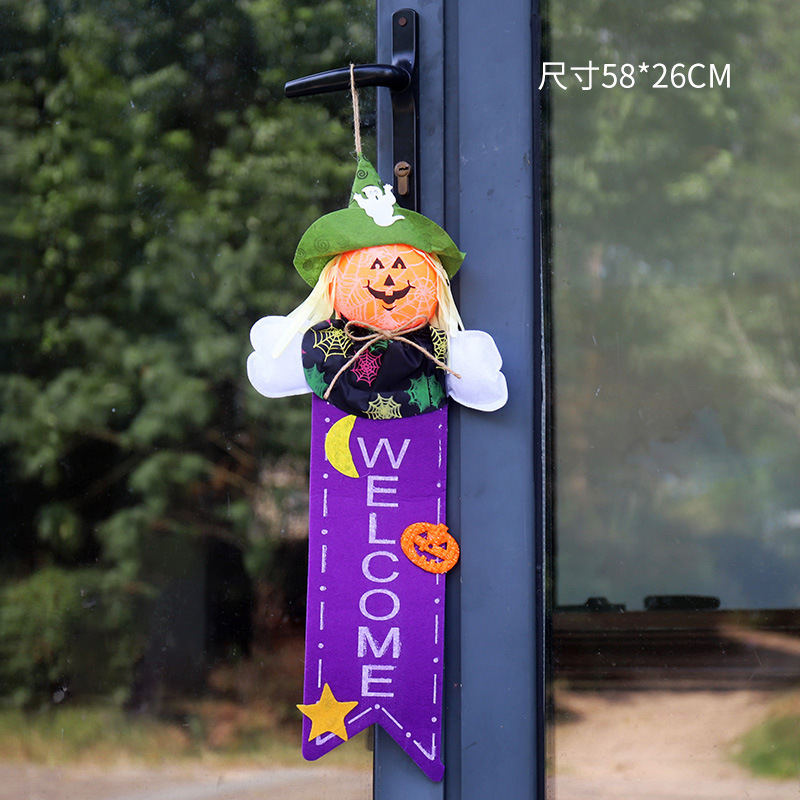 Decoración de Halloween bar interior atmósfera decoración colgante puerta calabaza propensos escenario diseño colgante fantasma lote