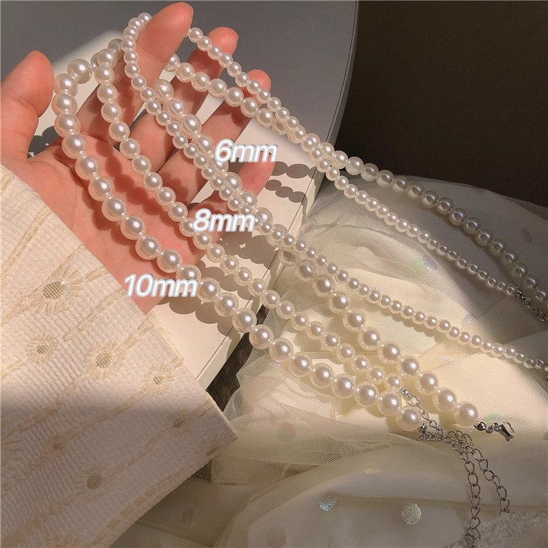 Necklace from pearl, 6mm