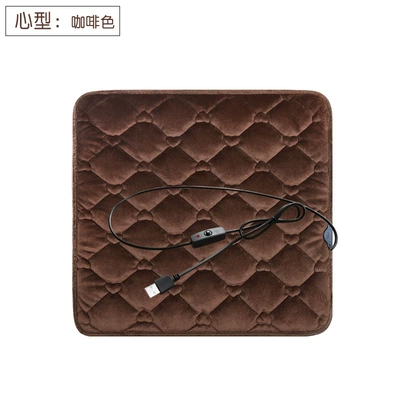 USB Plug Seat Cover Square – Multi-function pad - usb-interface-single-sheet-brown-5v