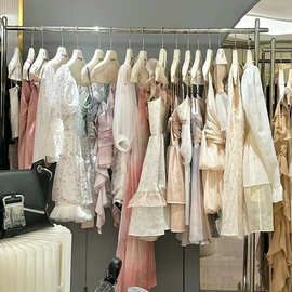 杭州四季青高端品牌女装法式连衣裙吊带甜美仙女裙子批发一手货源