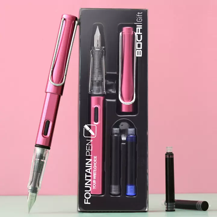 博采高颜值钢笔批发学生用EF尖三角正姿笔握练字书法商务套装送礼