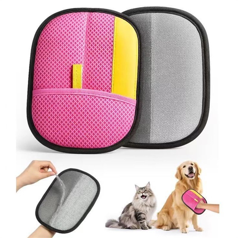 Guantes de depilación electrostática para mascotas, cepillo de depilación de pelo de gato, cepillo de pelo de gato, depilación de pelo pegajoso, artefacto de limpieza de pelo de perro