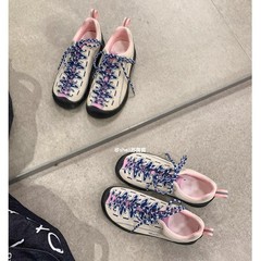 【蘇ライン】同項の丸いストラップは徒歩で滑り止めの醜い萌えアウトドアシューズの厚い底の運動カジュアルシューズの登山靴を持っています。