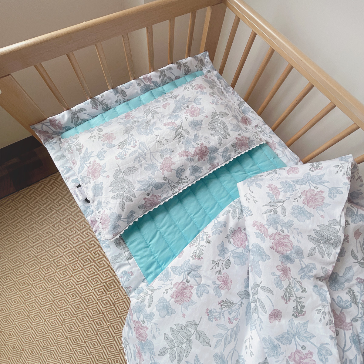 Korean blue cotton duvet for kindergarten