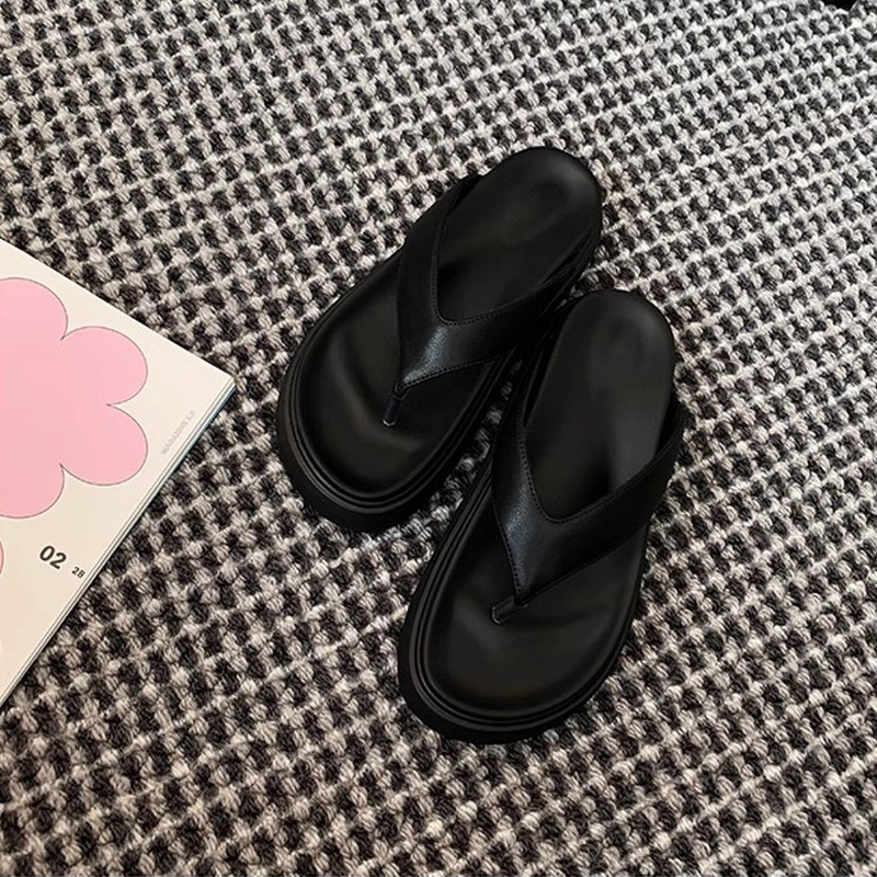 La madre de la uva es la misma ~ Chancla de punta redonda casual de todo fósforo, chanclas simples, chanclas, ropa exterior de verano para mujeres