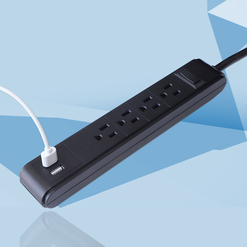 厂家供应双USB美式插线板美规排插带防雷SDL-4CPDU排插家用插座