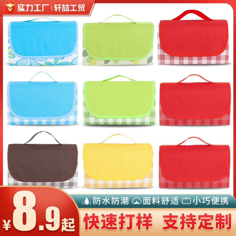 Ткань Оксфорд коврик для пикника водонепроницаемое влагостойкое одеяло для пикника открытый пляжный коврик кемпинг палатка напольный коврик ткань для пикника оптом