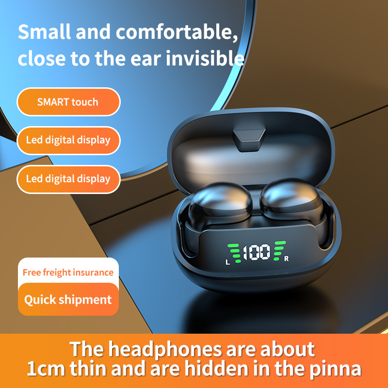 Mini auricular Bluetooth inalámbrico, reducción de ruido, gama alta, ultra compacto, transfronterizo