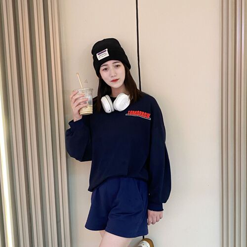 Pure Color Label Letter Couple Hat Outdoor Fashion Woolen Hat Cold Hat Versatile Autumn/Winter Warmth Korean Version Knitted Hat