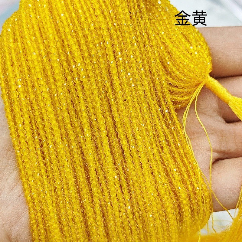 Hilo de algodón aguja súper pequeña Perla de cristal encadenada cuentas vidriadas DIY accesorios de ropa hechos a mano pulsera collar cuentas dispersas accesorios