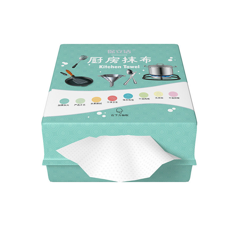 Kitchen hanging pull-out tissue, oil-absorbent paper towels, cleaning cloths, large-capacity absorbent multi-functional disposable cloths