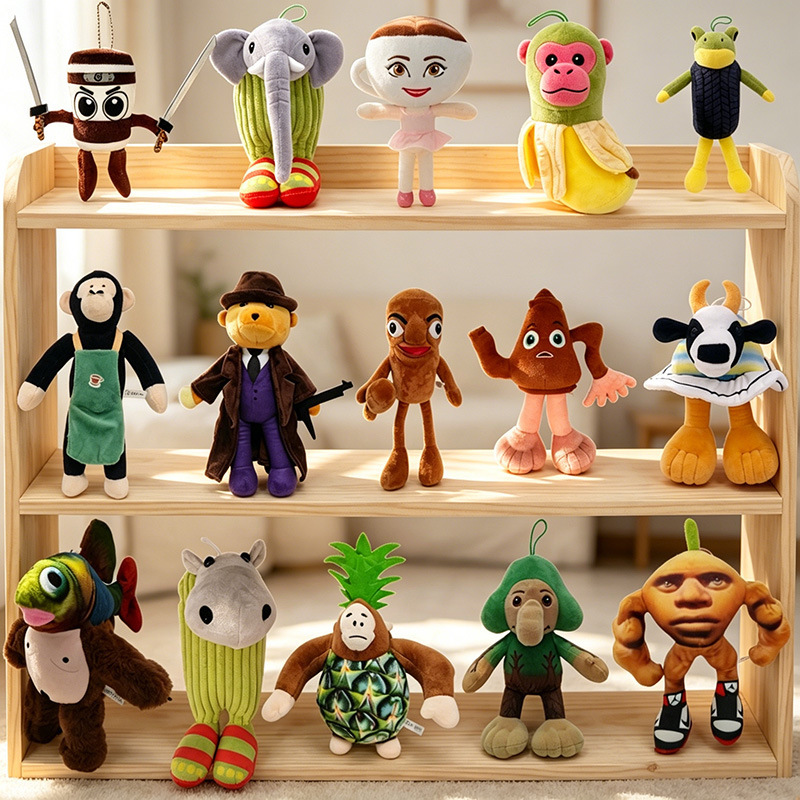 Cross-Border New Product Tungtungsahur Shark Ai American Shanhaijing Spoof Plush Toy Doll in Stock