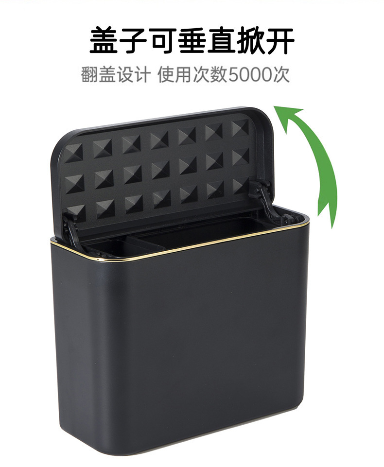 Car Debris Cleaning Storage Box Storage Bag Umbrella Leak-Proof Storage Bag Supplies Car Trash Can with Lid Hanging Type