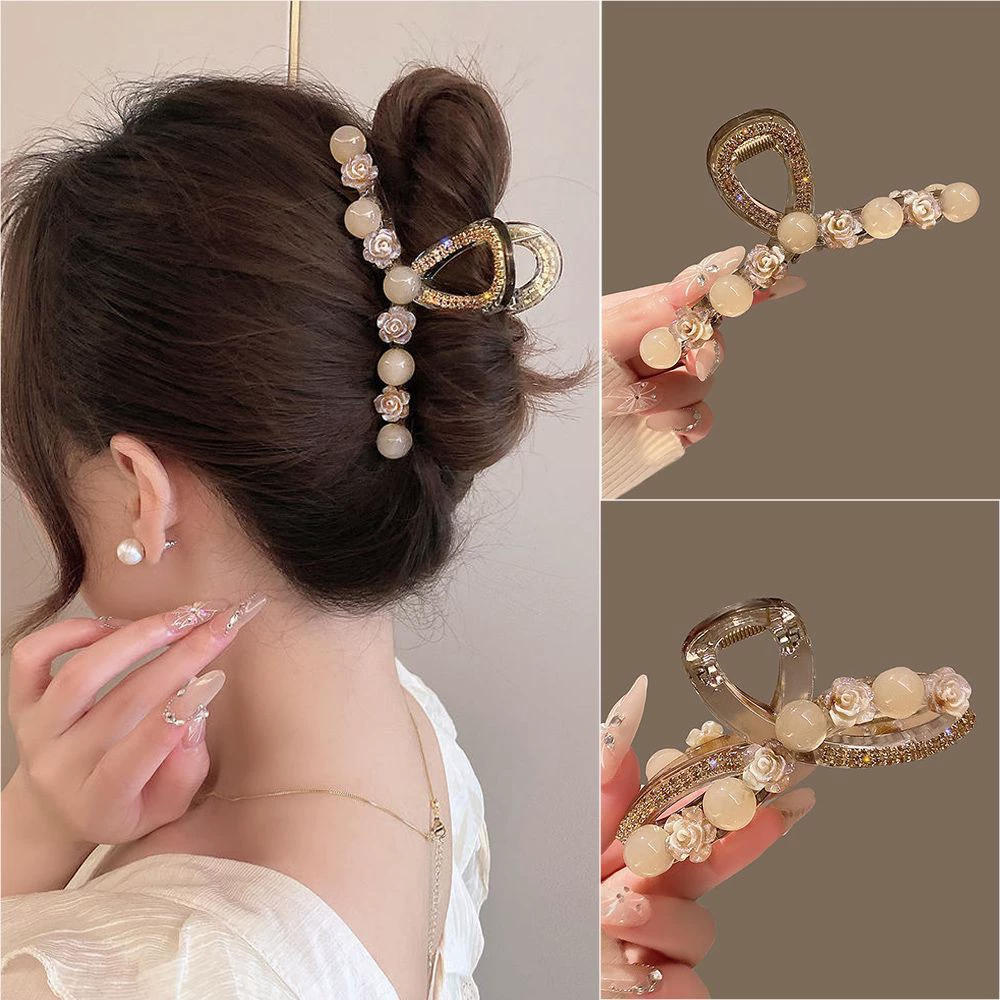 Элегантный горный чай, бусины, большой крабовый значок, элитная заколка для волос, акула, стиль Chanel