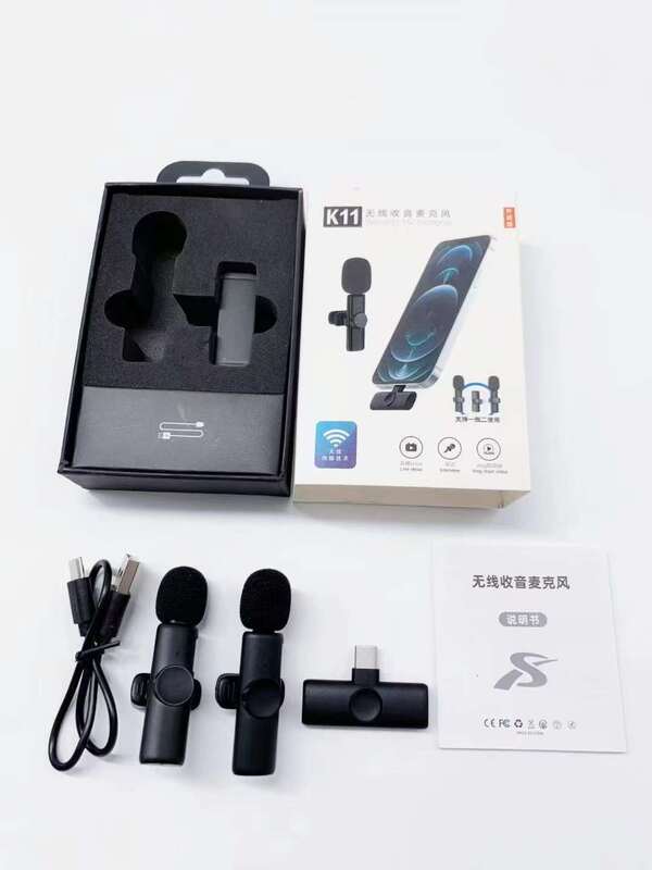 クロスボーダー無線クリップマイクK8K9K35携帯電話中継ミニマイク録音集音ノイズ|undefined