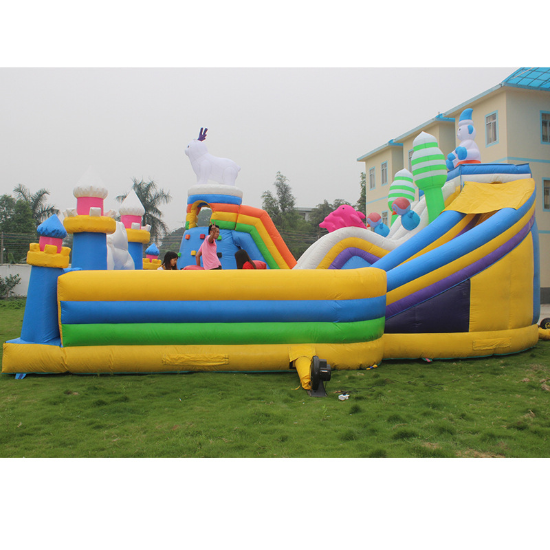 Paraíso de los niños Castillo travieso grande diapositiva al aire libre escalada Castillo combinación al aire libre Castillo inflable diapositiva trampolín