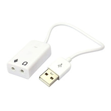 厂家笔记本USB 7.1声卡外置独立电脑台式机带线免驱sound card