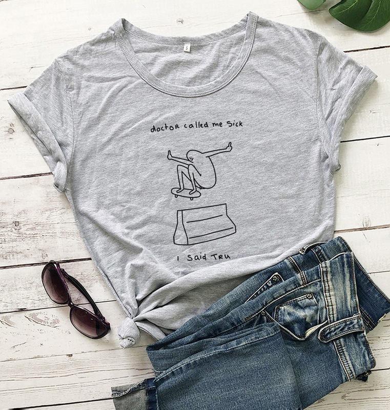 doctor call me s * ck T-shirt new fashion short sleeve letter printed T-shirt