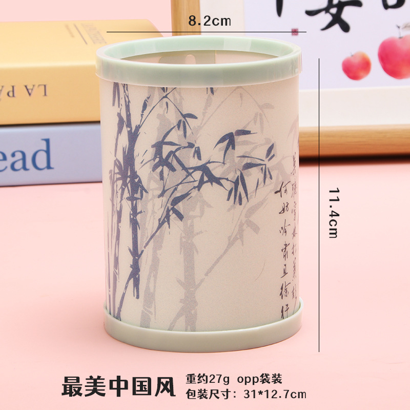 Portalápices plegables redondos creativos, almacenamiento de gran capacidad para estudiantes, ensamblaje de bricolaje, caja de almacenamiento, papelería, regalo al por mayor