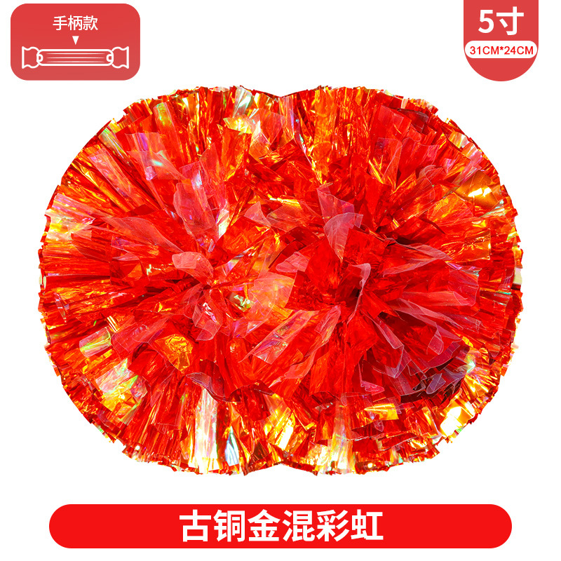 Porristas Bola de flores porristas mano flor mano sacudida flor danza rendimiento mano flor porristas flor bola de color rendimiento