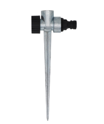 4 puntos 6 puntos de aleación de plástico enchufe de suelo de una sola base en serie boquilla de pulverización de atomización para riego de césped rotativo jardín de riego