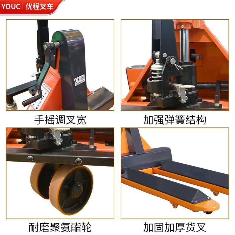 carretilla elevadora de rodillos hidráulicos manuales remolque de papel de bobina de tambor de papel camión de transporte de carretilla hidráulica cabeza de disco camión freno de bobina