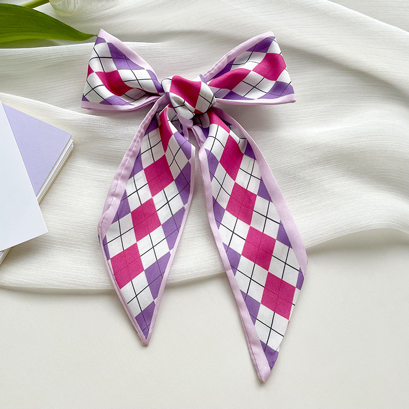 Pink Purple Rhombus Plaid