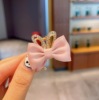 Small hairgrip with bow, cute bangs for princess, crab pin, Korean style