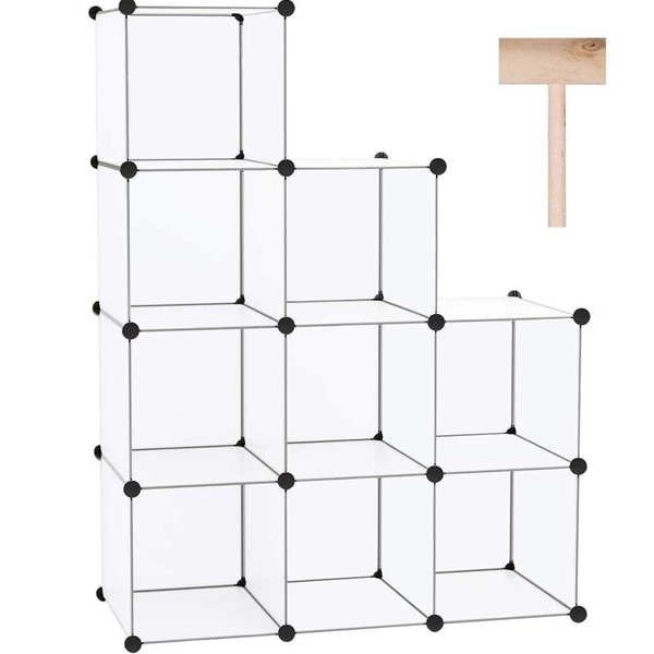 Original white frosted nine grids without doors