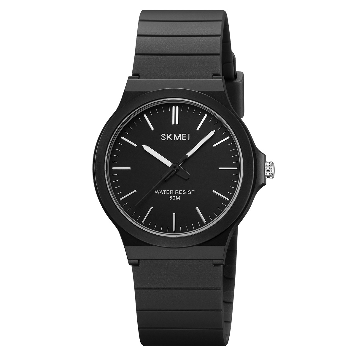 Momento Meins viento reloj de estudiantes color gelatina 50 metros reloj impermeable silencioso reloj de examen para hombres y mujeres reloj