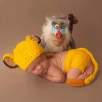 Фотография Костюм для детей Фотография Одежда для новорожденных Король Лев Набор для детей Хэллоуин Костюм для мальчиков