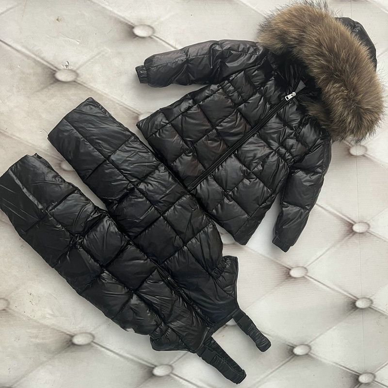 Dječja odjeća, zimske puhaste jakne za dječake i djevojčice srednje i velike veličine, dječji ovratnik od lisičjeg krzna, zadebljani dječji kaput srednje i duge veličine_voghion.com