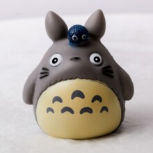 卡通跨境龙猫搪胶公仔可爱蛋糕摆件装饰玩偶钥匙扣配件小礼品批发