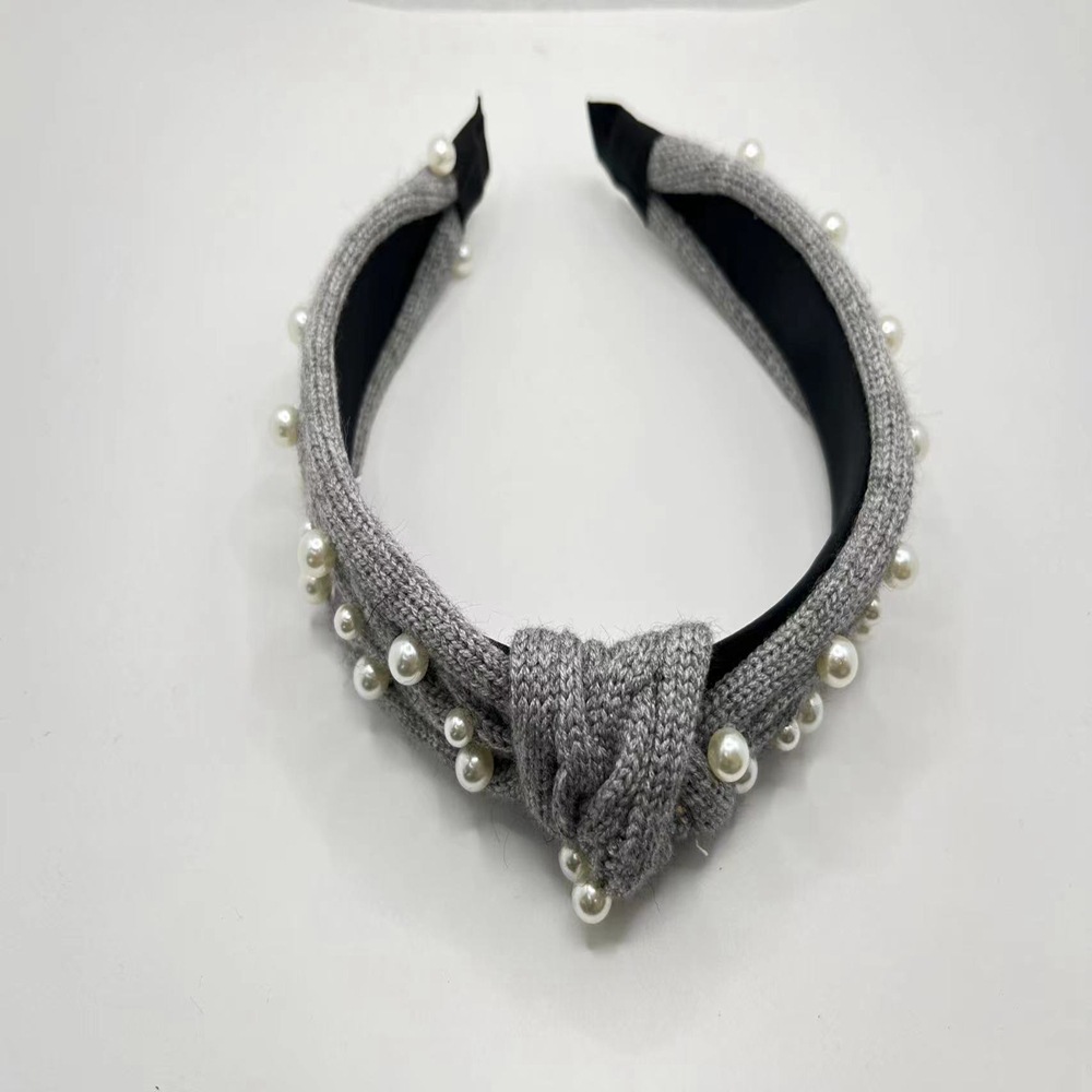 毛线珍珠发箍 (6)