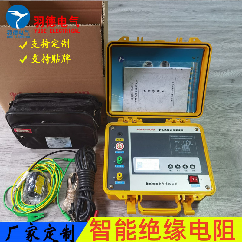 优惠供应YD8855-5000V/10KV绝缘电阻测试仪 电动兆欧表 数字显示
