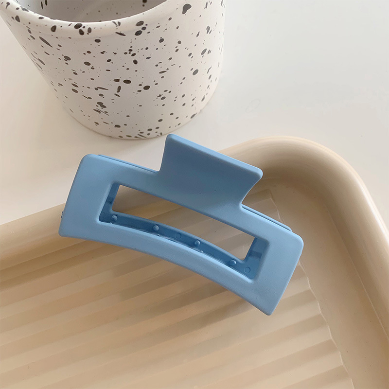 Pinza para el cabello de placa de color coreano ins Maillard, pinza para el cabello de color té con leche de otoño e invierno, pinza para el cabello grande de textura simple