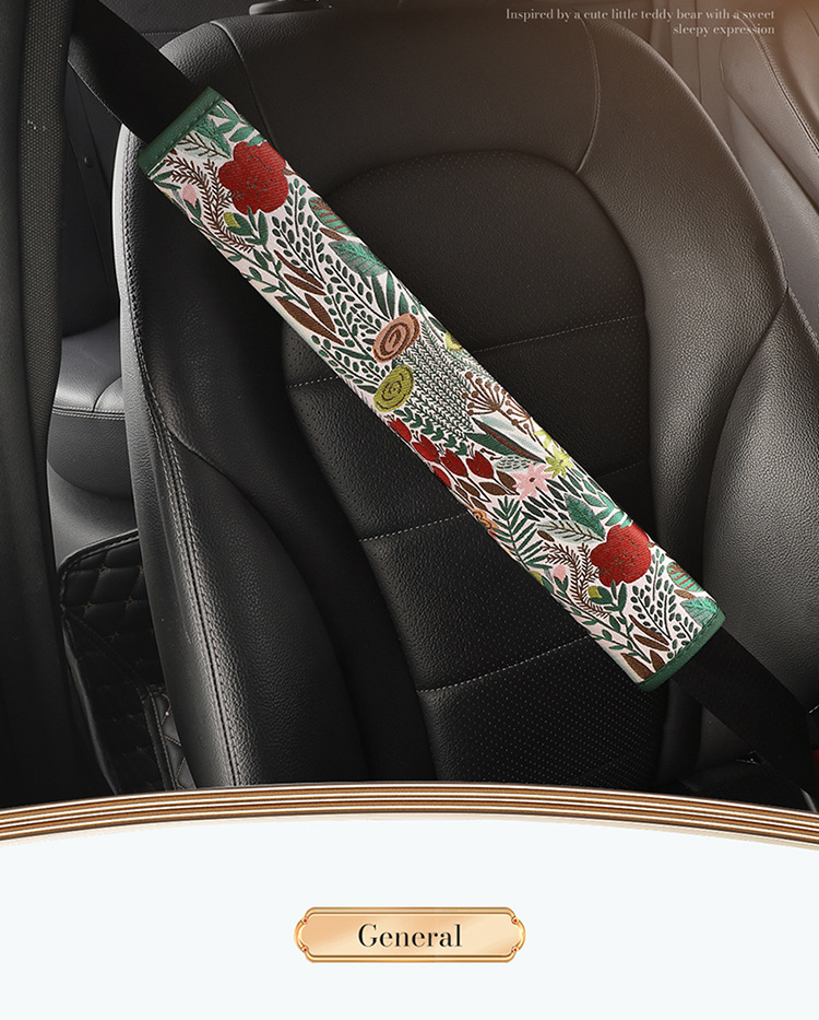 National Trend Ethnic Style Fashion Car Interior Seatbelt Shoulder Pad Anti-Neck Strain Safety Belt Cover