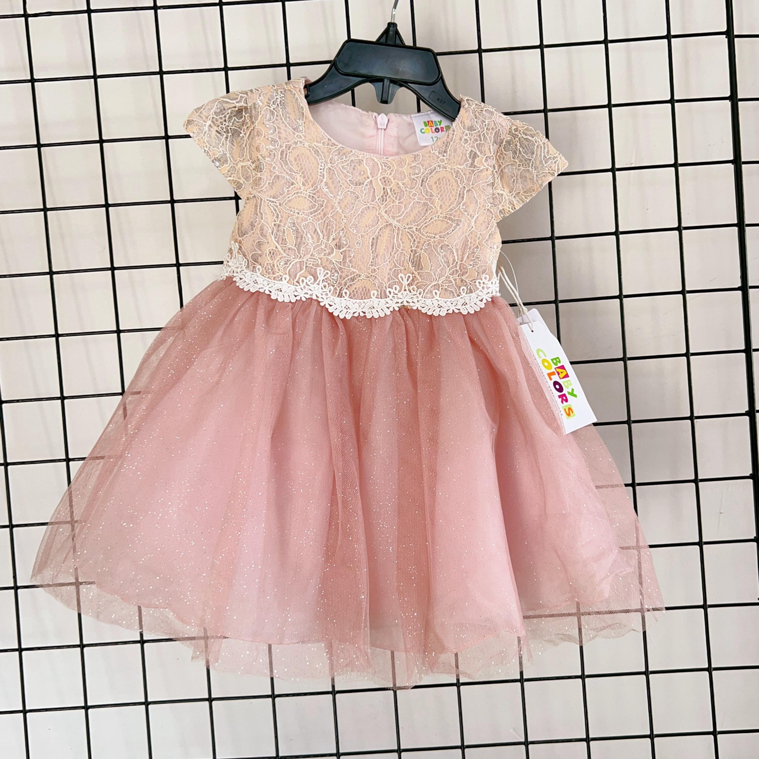 【3-18M】婴童全正品纱裙礼服两件套 带小裤子 dress+pants 2 pcs