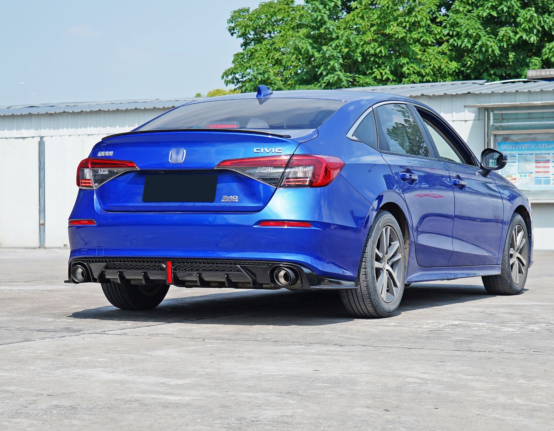 Suitable for 22 models of the 11th generation Civic modification: rear lip, rear spoiler, rear bumper, front splitter, front lip, side skirts, and rear wing