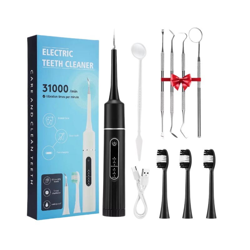 Sınır ötesi ev tipi diş taşı temizleyici ağız içi diş temizleyici elektrikli diş güzellik aleti elektrikli diş fırçası seti yumuşak kıllı diş fırçası