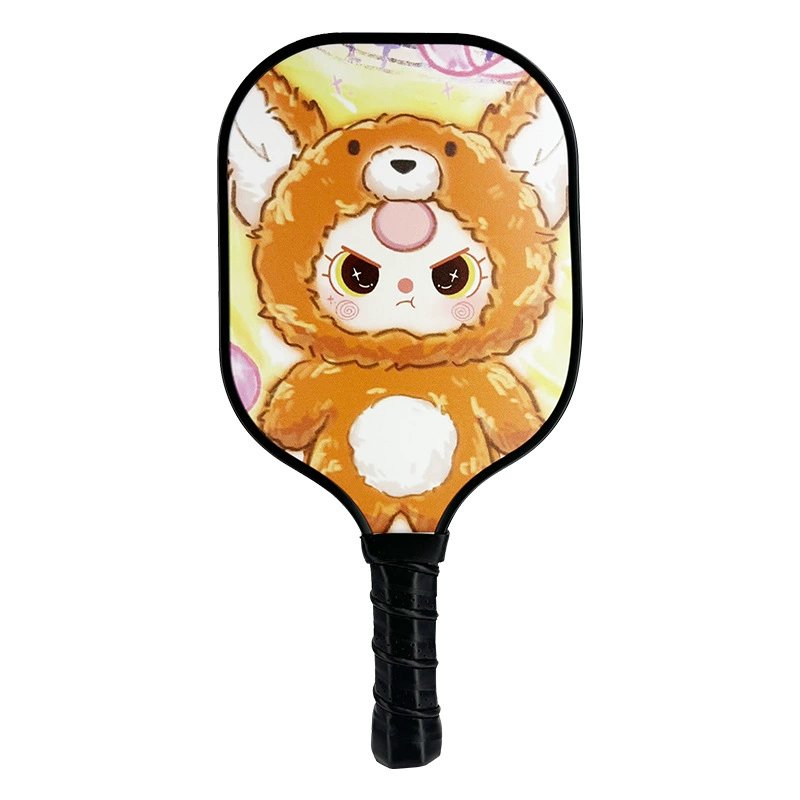 Детская ракетка из стекловолокна, легкая и устойчива к удару из углеродного волокна, мультяшная ракетка pickleball, ракетка Pick