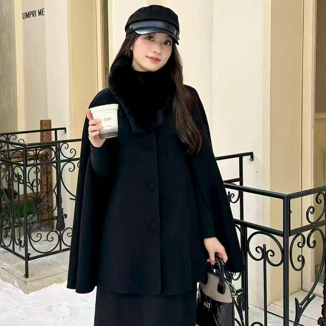 검정색 (여우털 칼라)