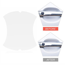 跨境外贸新款透明汽车门碗保护贴隐形车门拉手防刮贴门碗膜通用款