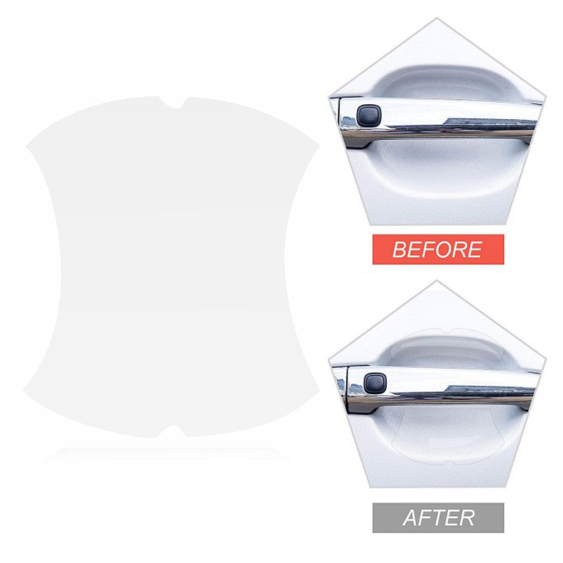 跨境外贸新款透明汽车门碗保护贴隐形车门拉手防刮贴门碗膜通用款