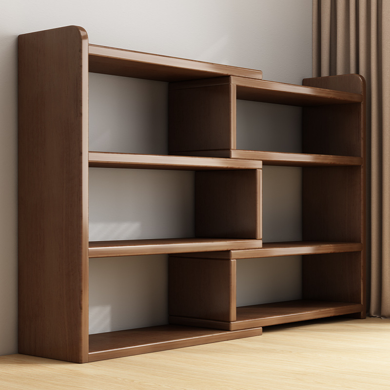 Bookshelf Floor-Standing Household Multi-Layer Bookshelf Household Telescopic Adjustable Storage Rack Storage Rack New Simple Bookcase